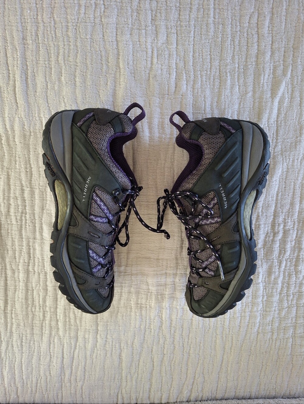 Merrell Women's Gray and Purple Trail Hikers - Picture 6 of 9